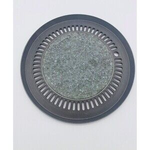 Korean Natural Stone Serpentine Barbecue BBQ Grill Plate, Made in Korea